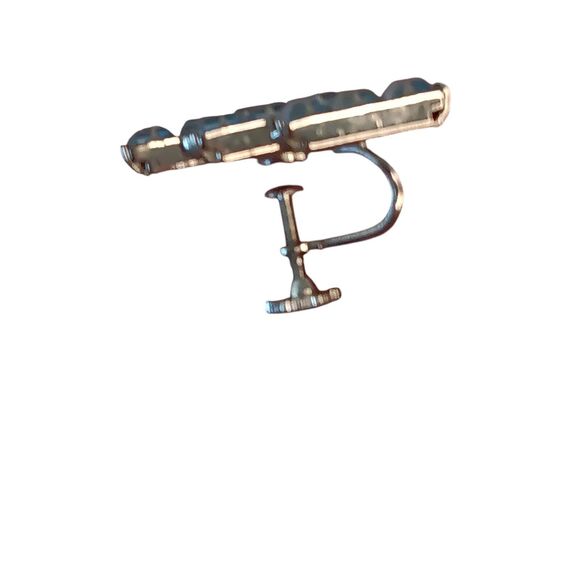 Vintage Light Blue Rhinestone Choker Necklace Screw Back Earrings Prong Setting - Picture 8 of 16